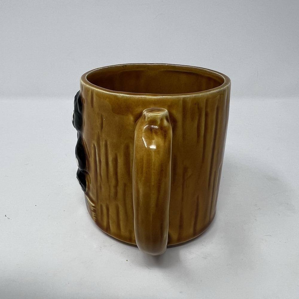 Vintage Great Smoky Mountains Ceramic Brown Teddy Bear 3D Coffee Mug - Picture 2 of 7